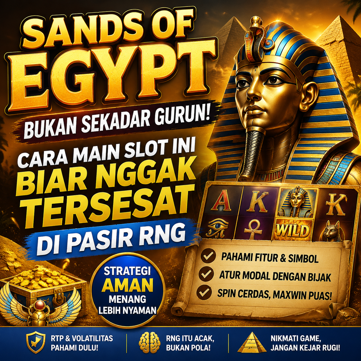 Sands of Egypt Bukan Sekadar Gurun! Cara Main Slot Ini Biar Nggak Tersesat di Pasir RNG
