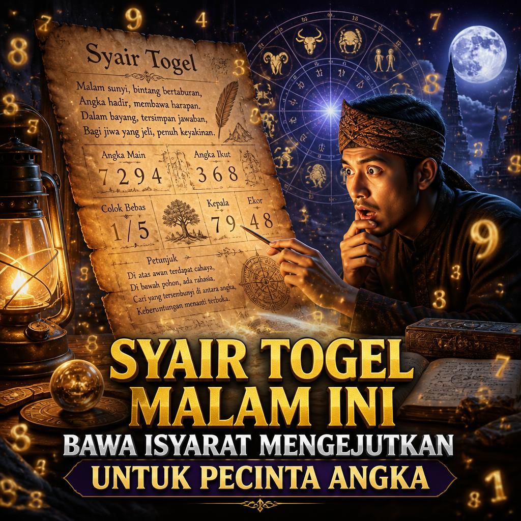 Syair Togel Malam Ini Bawa Isyarat Mengejutkan untuk Pecinta Angka